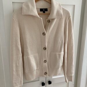 Banana Republic Cream Knit Cardigan